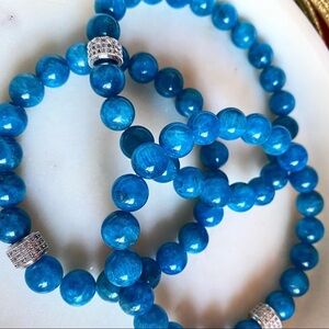 Neon Apatite stretch bracelet